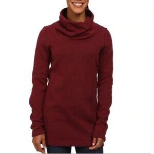 Arc'teryx Desira Tunic Cowl Neck Fleece Sweater Small Maroon Burgundy | Small